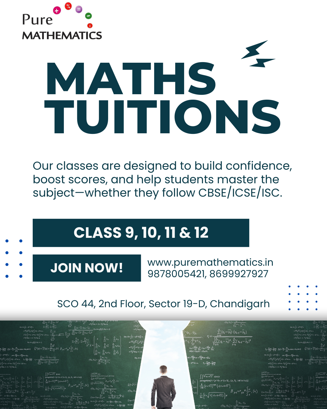 Expert Tuition for Classes 9 to 12 in Chandigarh with Pure Mathematics